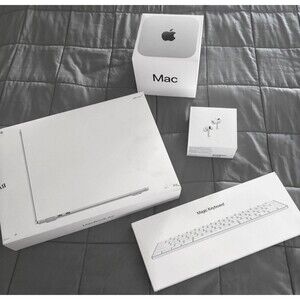 Apple Products Empty Boxes Lot Of 5 -MAC MINI MACBOOK AIR MAGIC KEYBOARD AIRPODS